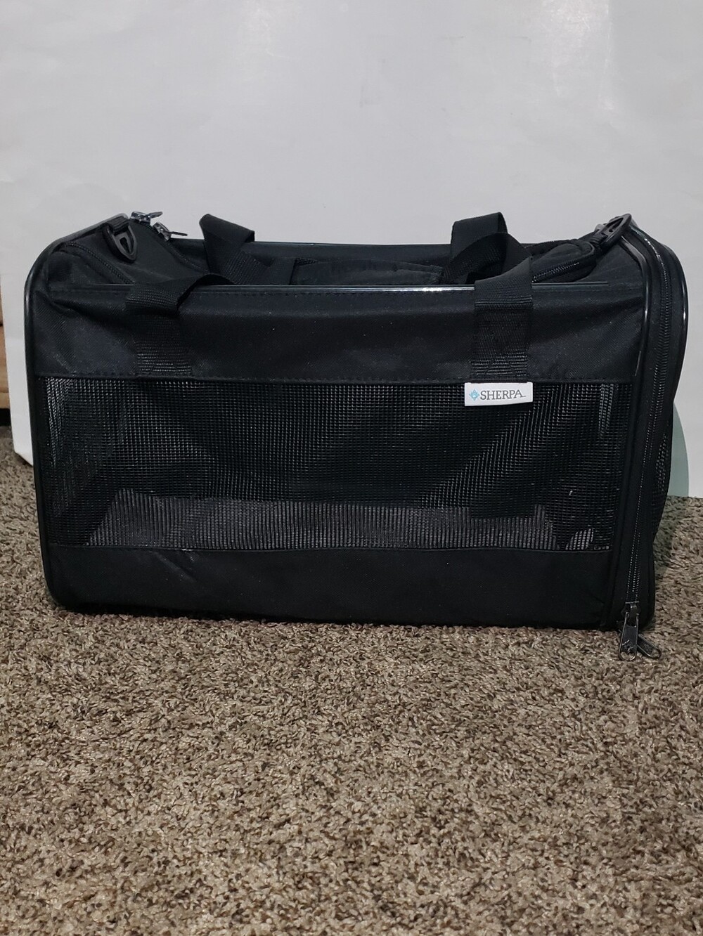 Sherpa Everyday Soft Pet Carrier Medium Black Airline Travel Cat Dog
